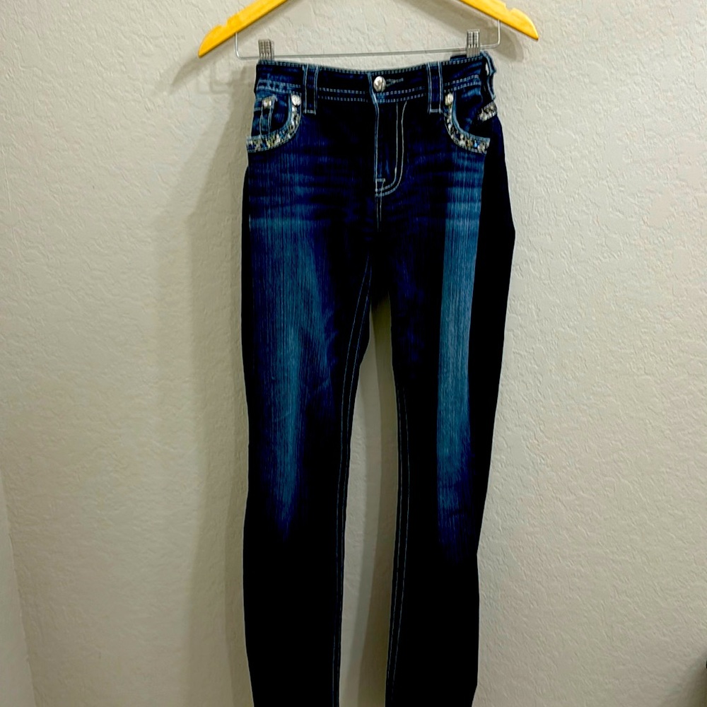 Miss Me Dark Blue Boot Cut Jeans